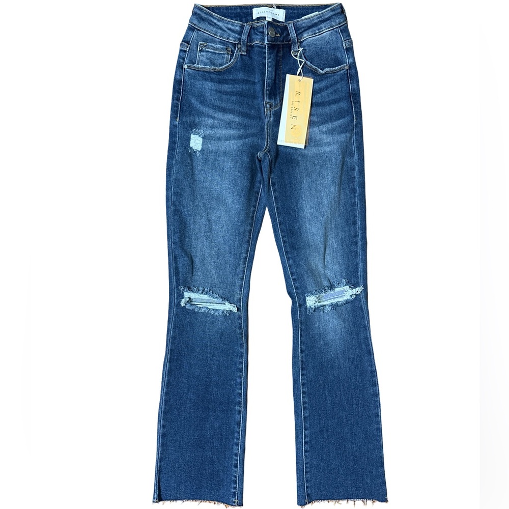Risen Los Angeles Women's Straight Leg Jeans Blue Size 25W